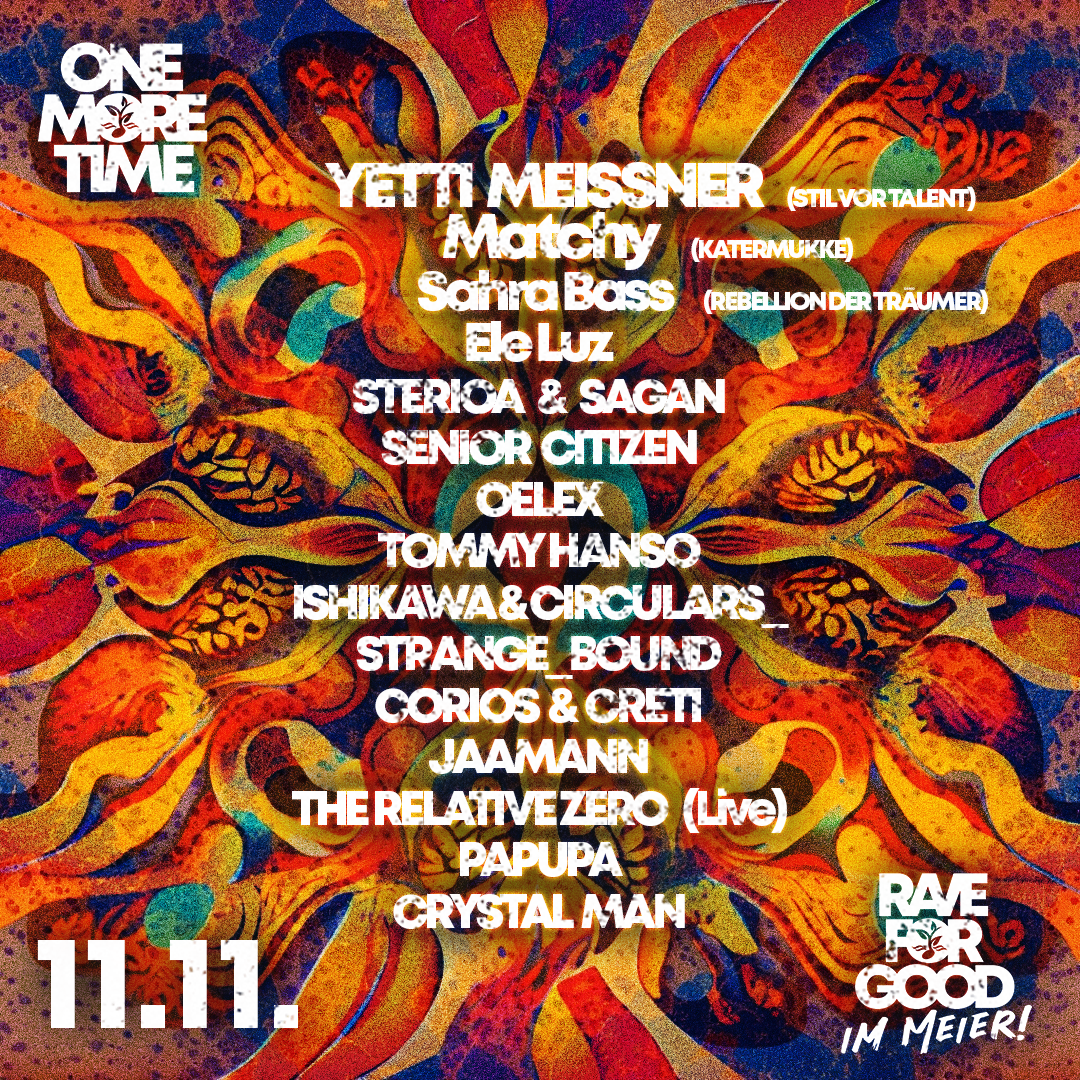 Rave for Good im Meier lineup poster
